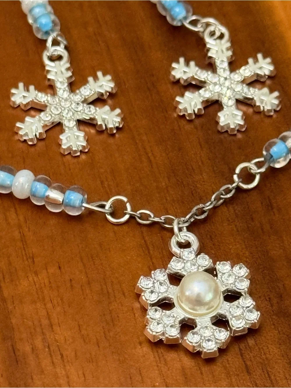 Handmade delicate snowflake